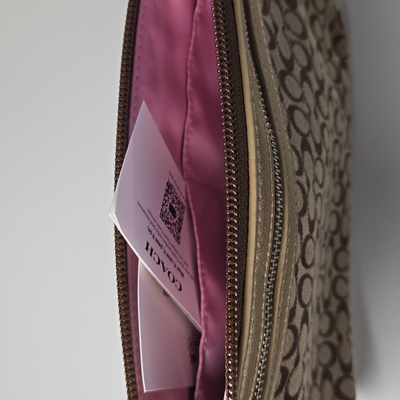 Coach Metalic Gold-Tone/ Brown Clutch - Picture 8 of 10